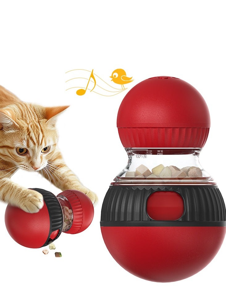العاب للقطط تفاعلية، العاب كلاب مع موزع مكافآت قابل للتعديل، كرة بتغريد طائر الزقزاق الواقعي (يمكن إيقاف الصوت) للقطط المنزلية، لعبة ألغاز للقطط الصغيرة، موزع طعام بطيء، لعبة ذكاء للقطط - Image 1
