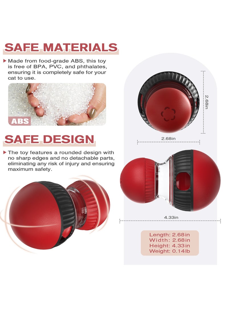 العاب للقطط تفاعلية، العاب كلاب مع موزع مكافآت قابل للتعديل، كرة بتغريد طائر الزقزاق الواقعي (يمكن إيقاف الصوت) للقطط المنزلية، لعبة ألغاز للقطط الصغيرة، موزع طعام بطيء، لعبة ذكاء للقطط - Image 4