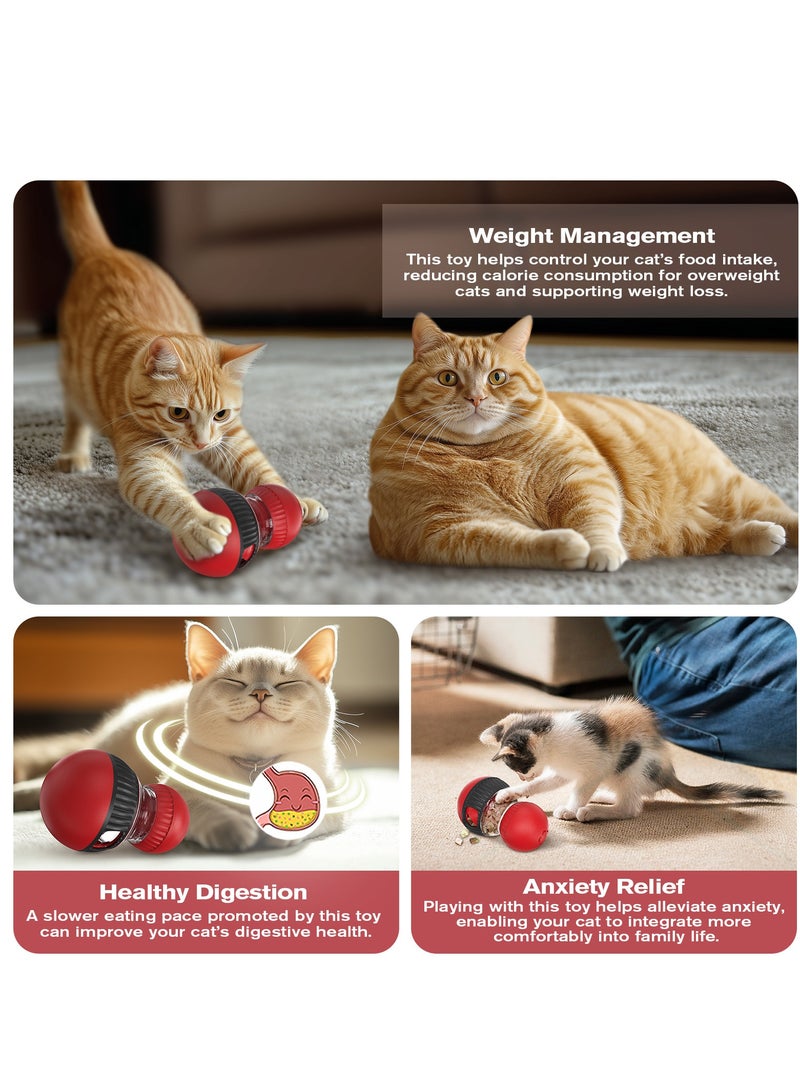 العاب للقطط تفاعلية، العاب كلاب مع موزع مكافآت قابل للتعديل، كرة بتغريد طائر الزقزاق الواقعي (يمكن إيقاف الصوت) للقطط المنزلية، لعبة ألغاز للقطط الصغيرة، موزع طعام بطيء، لعبة ذكاء للقطط - Image 5