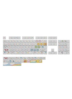 PBT Material XDA Height Ball Cap Sublimation Parchagou Theme Pattern Large Full Set Universal Mechanical Keyboard Keycap XDA-Animal Party -127 Key XDA-Animal Party -127 Key