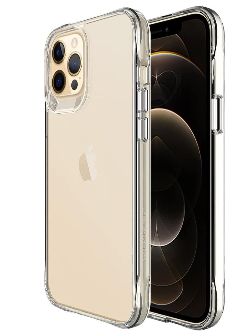 جيرفور جراب Gear4 Crystal Palace متوافق مع هاتف iPhone 13 Pro Max مقاس 6.7 بوصة، حماية متقدمة من الصدمات مع التكنولوجيا، مضاد للاصفرار، غطاء هاتف - شفاف - Image 3