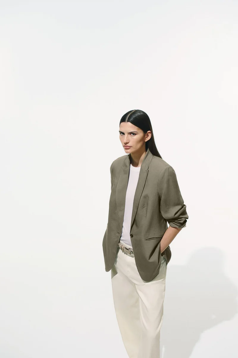 H&M Linen-blend blazer