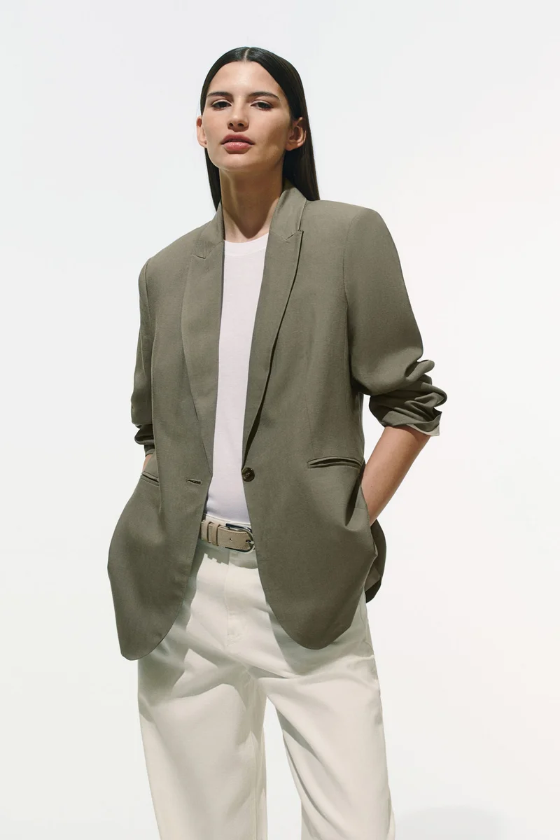 H&M Linen-blend blazer
