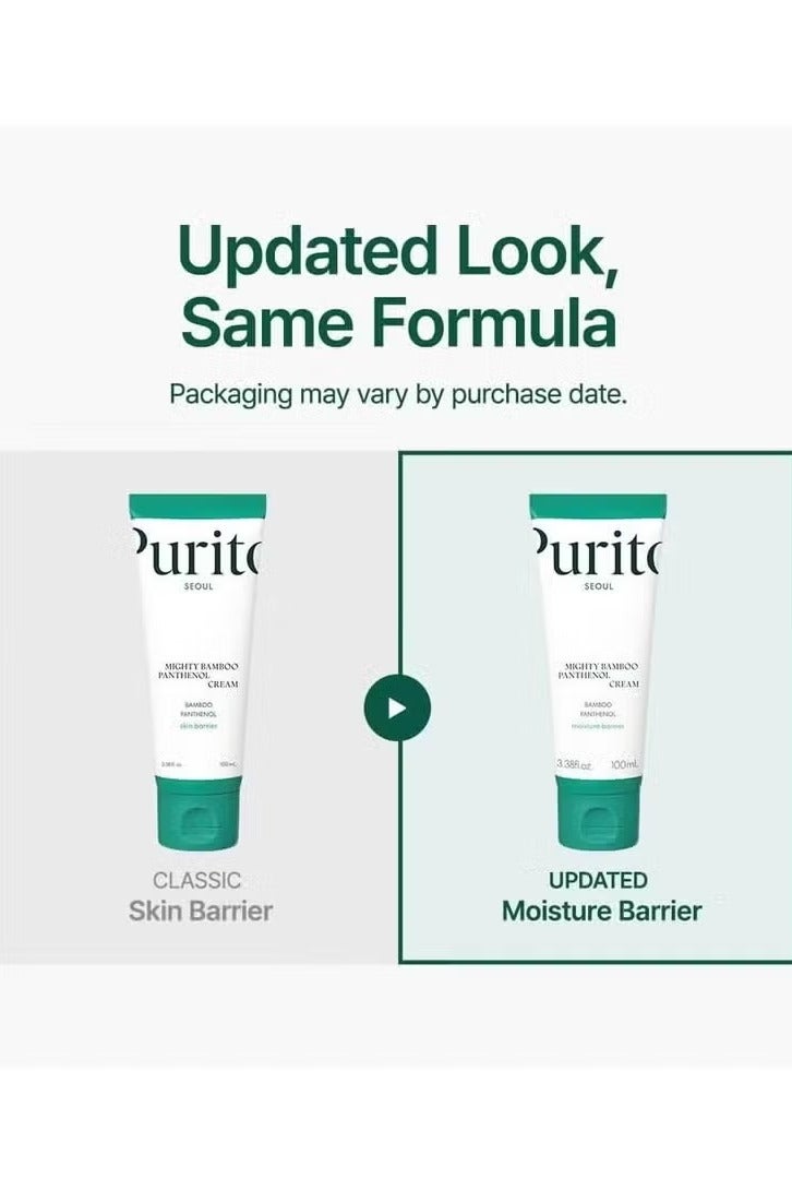 PURITO Mighty Bamboo Panthenol Cream, Glow Cream, Skin Barrier Repair, for All Skin Types, Daily Face Moisturizer, Glass skin, Vegan, Korean Skin Care 3.38fl.oz / 100ml - Image 3