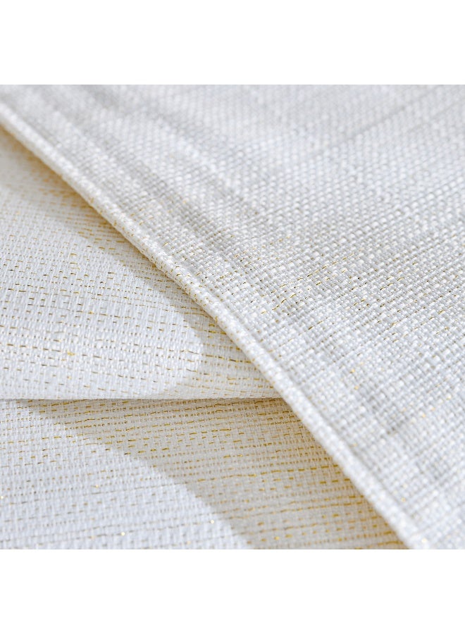 Home Box Looma Lurex Jacquard Table Runner - Cream - 33x120 cm - Image 4