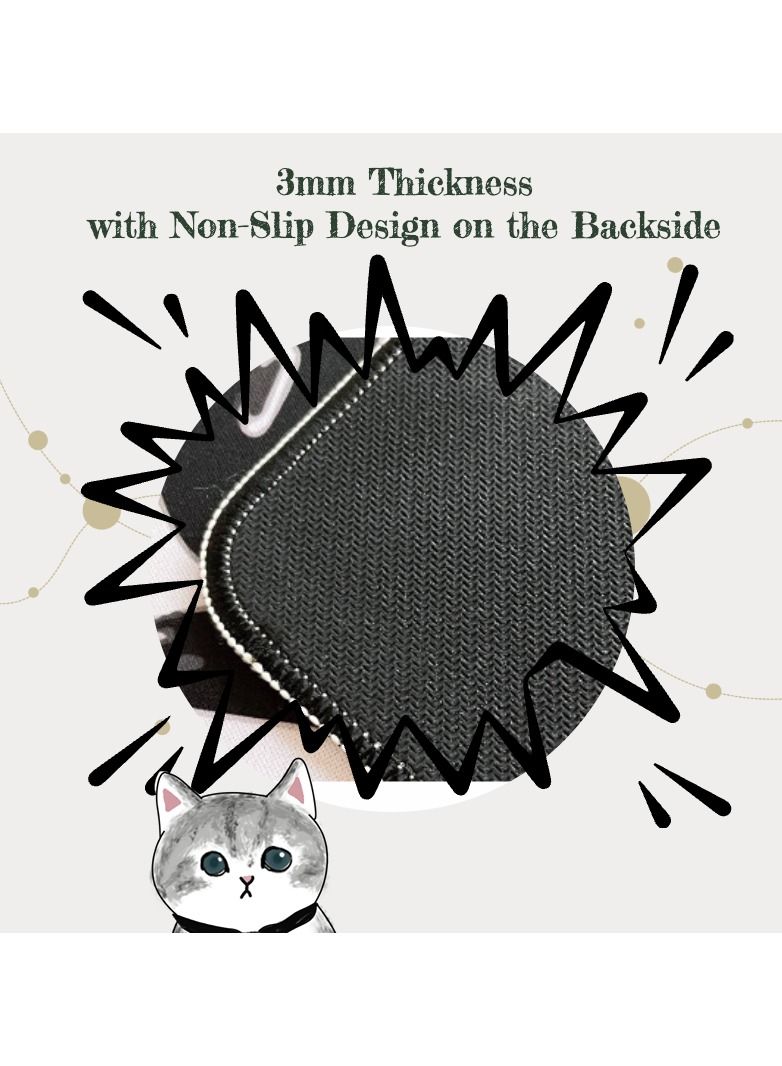 Mistyblue Extended Gaming Mouse Pad, Office Large Desk Mat Non-Slip Rubber Base with Stitched Edges(35.4x15.7in), Waterproof Computer Keyboard Mouse Mat for Work Game Office Home - Image 3