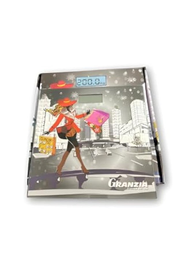 Granzia Granxia Splash "Winter Vibe" Digital Personal Scale – Up to 200 kg, Multi-Color