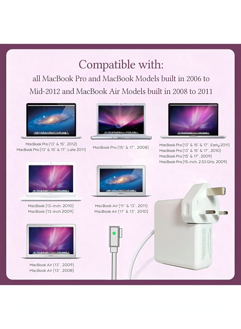 Flyview Compatible with MacBook Pro Charger 85W Replacement for L-Tip Models A1286 A1260 A1297 A1261 A1229 A1278 and All 45W 60W Mac 2009 2010 2011 Mid 2012 - Image 5