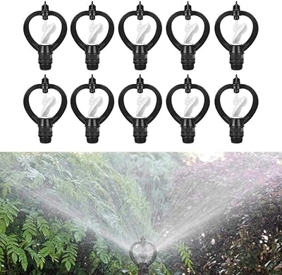Naroote Garden Hose Quick Connect, 10Pcs Plastic G1/2in Spray Sprinkler Butterflies RainÃ¢â‚¬â€˜Shaped Nozzle - Image 1