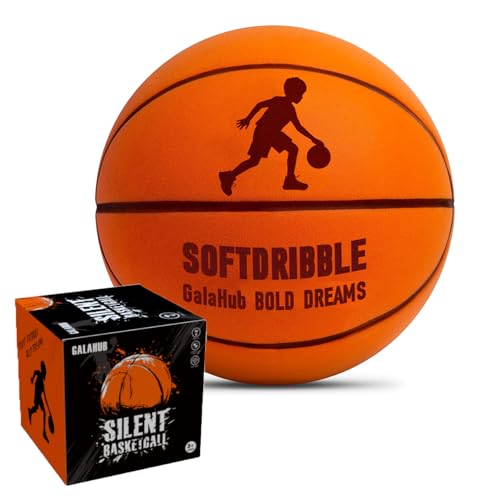 GalaHub Silent Basketball Size 7（29.5’’） 2025 New Upgraded | Soft Foam Indoor Basketball for Kids & Adults, Quiet Bounce, Durable & Safe for Home, Office, and Dorm Room - Image 1