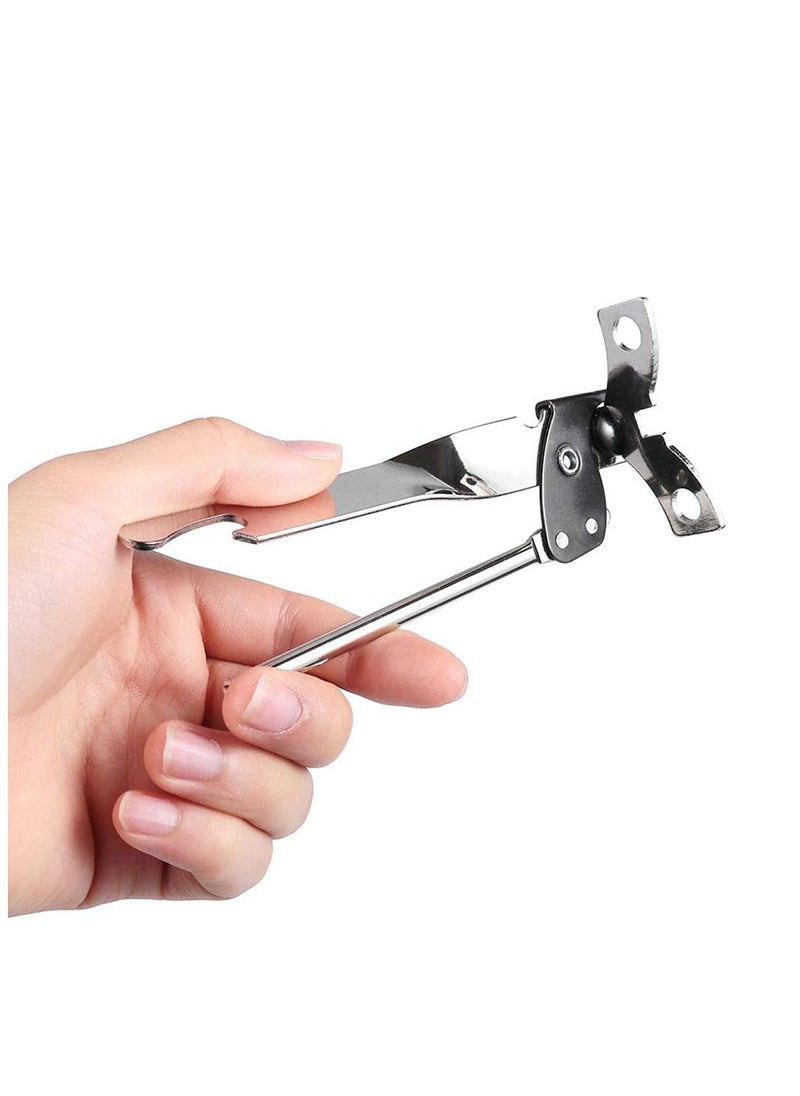 Generic - Premium Stainless Steel Can Opener with Bottle Opener Function – Ergonomic Design for Effortless Opening, Compact Size (14x6 cm) - Image 1
