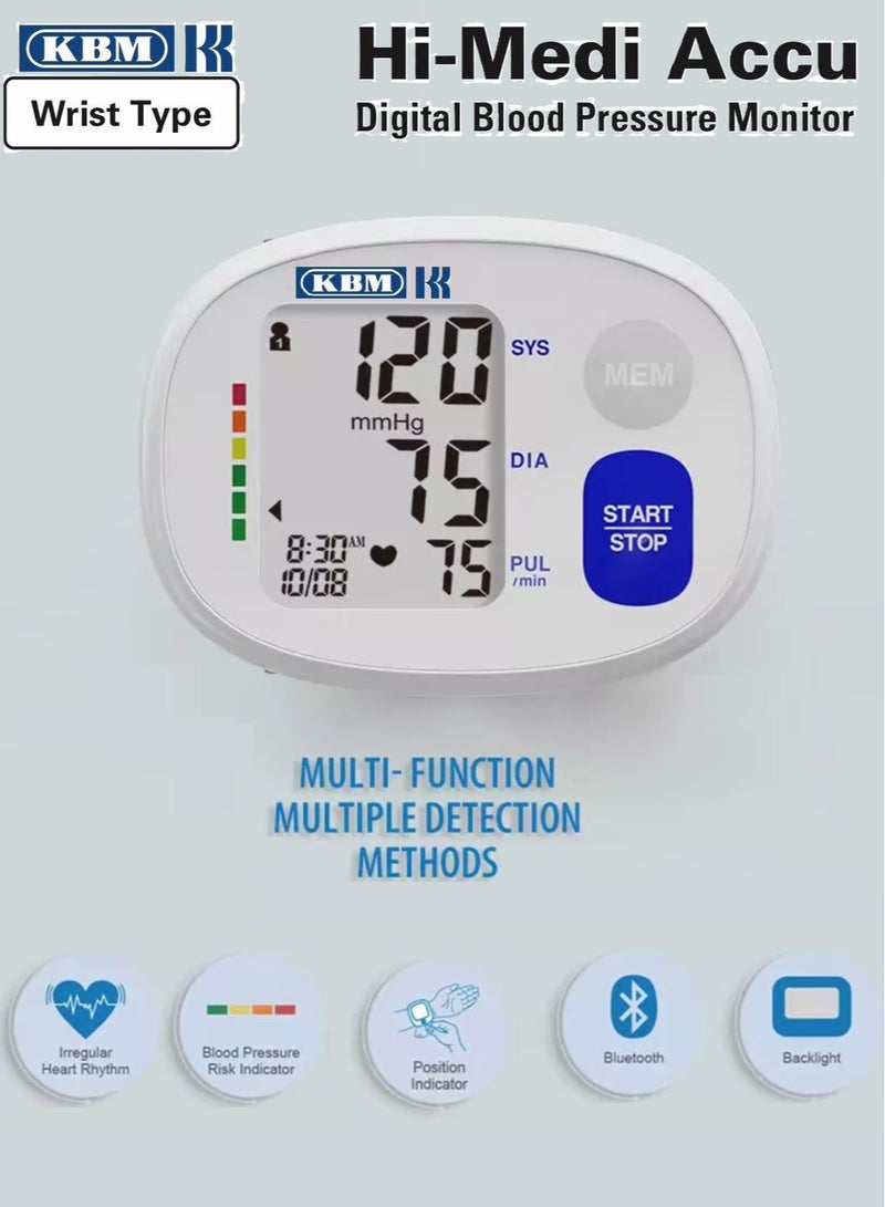 KBM HI-Medi Accu Digital Wrist Blood Pressure Monitor - Image 4