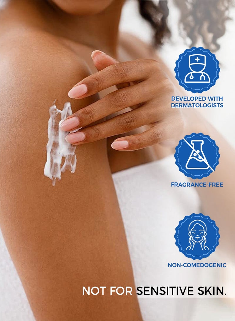 Salicylic Acid Moisturizing Cream for Dry Skin, Body Lotion & Face Moisturizer with 5 Kinds of Ceramides & Salicylic Acid, Deep Nourishing and 48-Hour Long-Lasting 350g