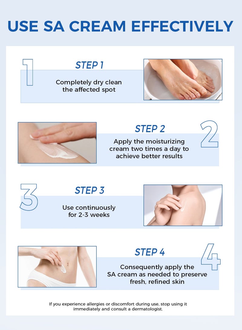 Salicylic Acid Moisturizing Cream for Dry Skin, Body Lotion & Face Moisturizer with 5 Kinds of Ceramides & Salicylic Acid, Deep Nourishing and 48-Hour Long-Lasting 350g