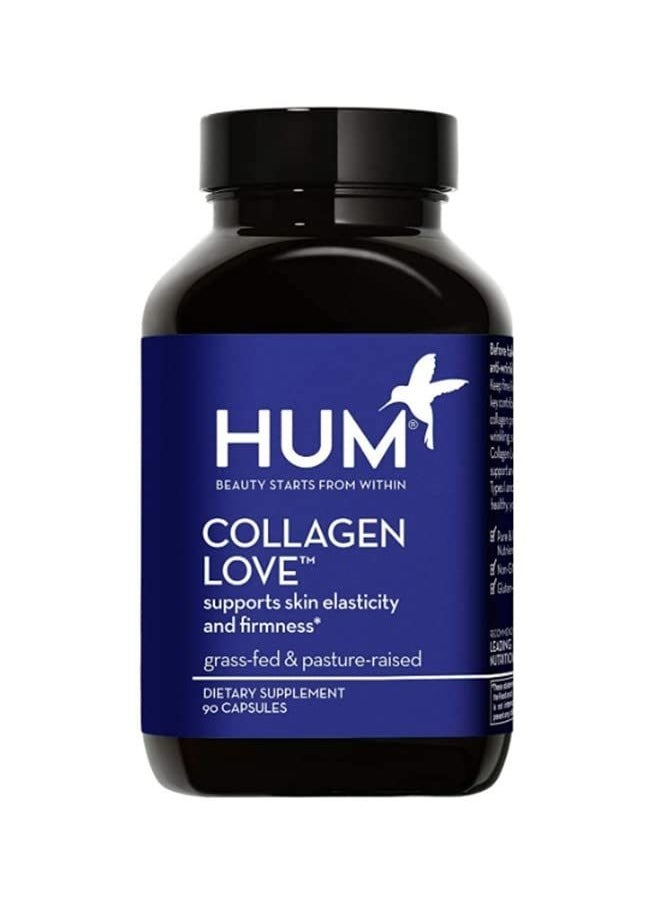 HUM - Collagen Love - Hyaluronic Acid & Vitamin C to Support Firm Skin & Help Minimize Visible Signs of Aging - Skin Supplement (90 Capsules) - Image 1