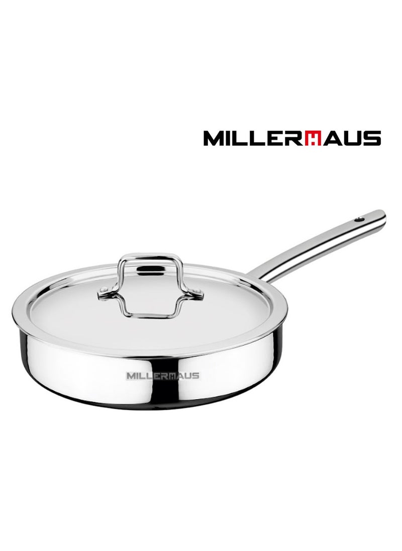 MILLERHAUS Millerhaus Tri-Ply Sautepan 28cm Stainless Steel  - Image 1