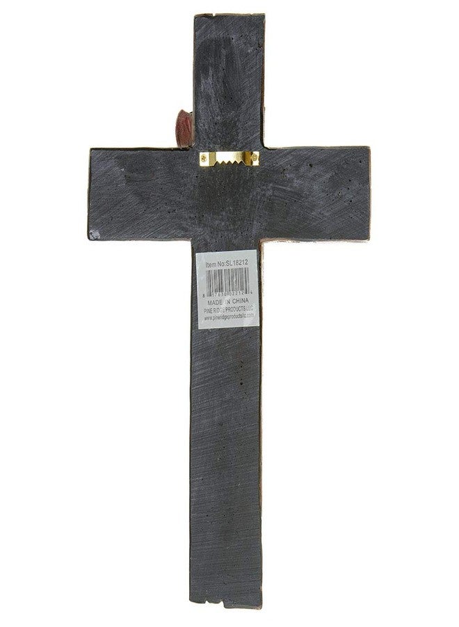 Pine Ridge US Fire Department Wall Hanging Cross – Christian Wooden Cross with Ax & American Flag Design – ‘First In, Last Out’ Inscribed – Perfect Firefighter Gift for Home or Office Decor - Image 4