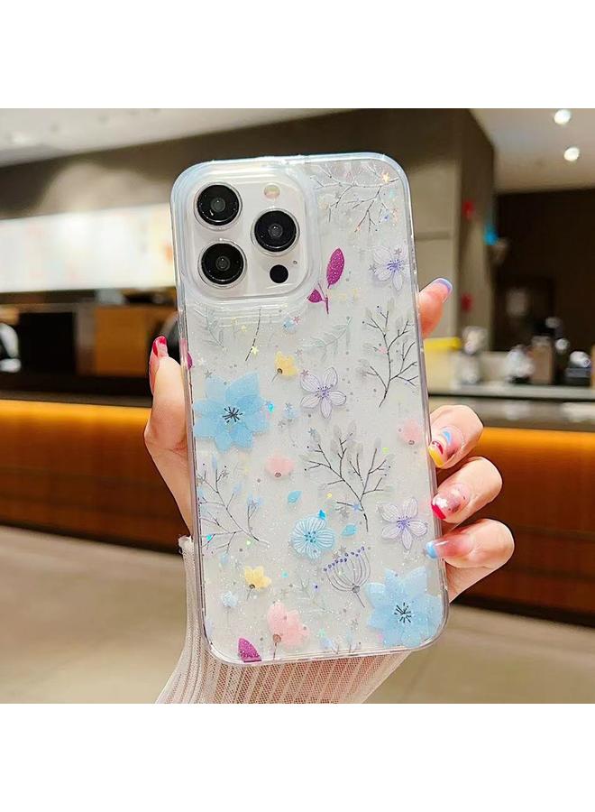Zaboon Case For iPhone 13 Pro Fresh Small Floral Epoxy TPU Phone Case - Image 1