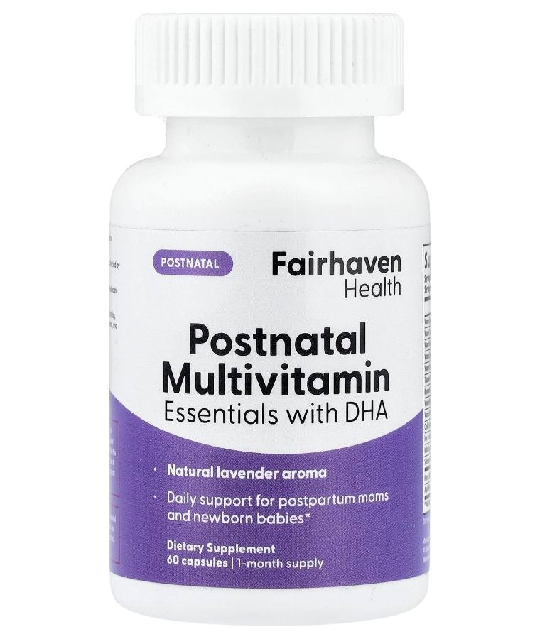 fairhaven health Postnatal Multivitamin Essentials With DHA 60 Capsules