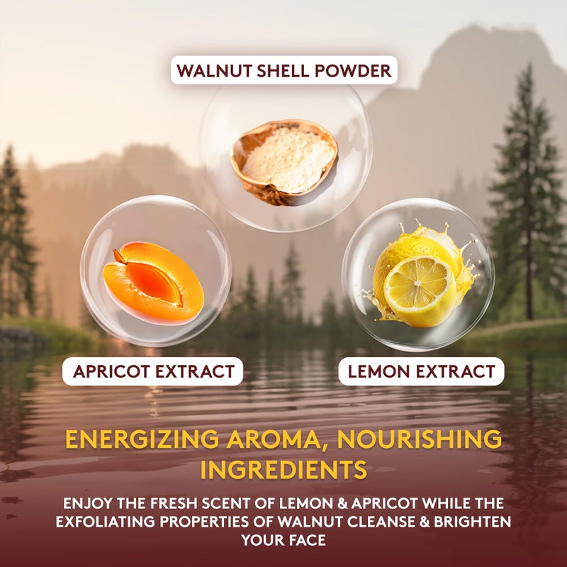 OKAY Oil Control Facial Scrub Exfoliator - Exfoliating Face Wash, Face Scrub for Women and Men, Moisturizing and Brightening, Leaves Skin Smooth and Clean, Paraben Free - Apricot Lemon, 6 oz (1 Pack) - Image 3