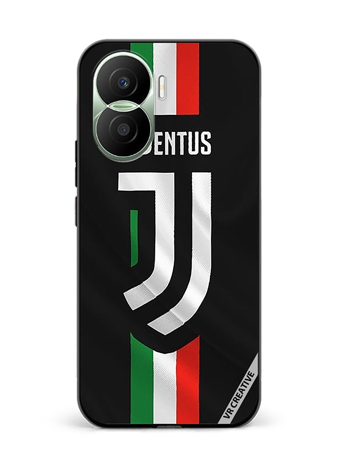 VR CREATIVE Protective Case Cover For Honor Play7T Pro Juventus Logo Design Multicolour - Image 1