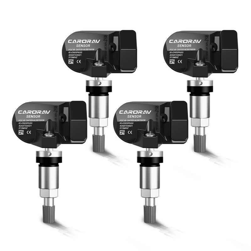 TPMS Sensor Tire Pressure Monitoring Sensor fit for Toyota Camry Rav4 4Runner Tacoma Corolla Lexus LS LX Scion Pontiac OE Replaces4260733021 PMV107J 315MHZ4Pack