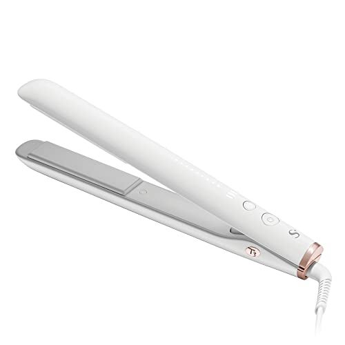 T3 SinglePass StyleMax Professional 1" Ceramic Flat Iron with Custom Heat Automation, 9 Heat Settings, Longer Ceramic Plates, For Straightening, Waving, Curling & Styling - Image 1