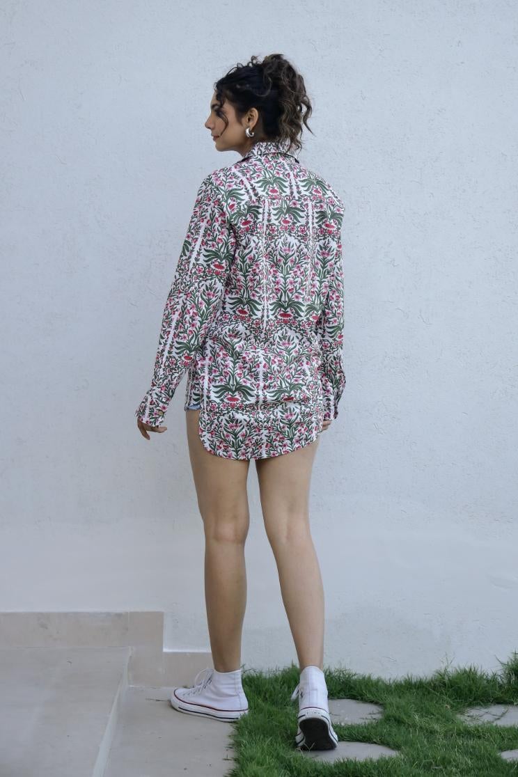 Label Flavia قميص كاجوال مزخرف بألوان متعددة للنساء - Image 4