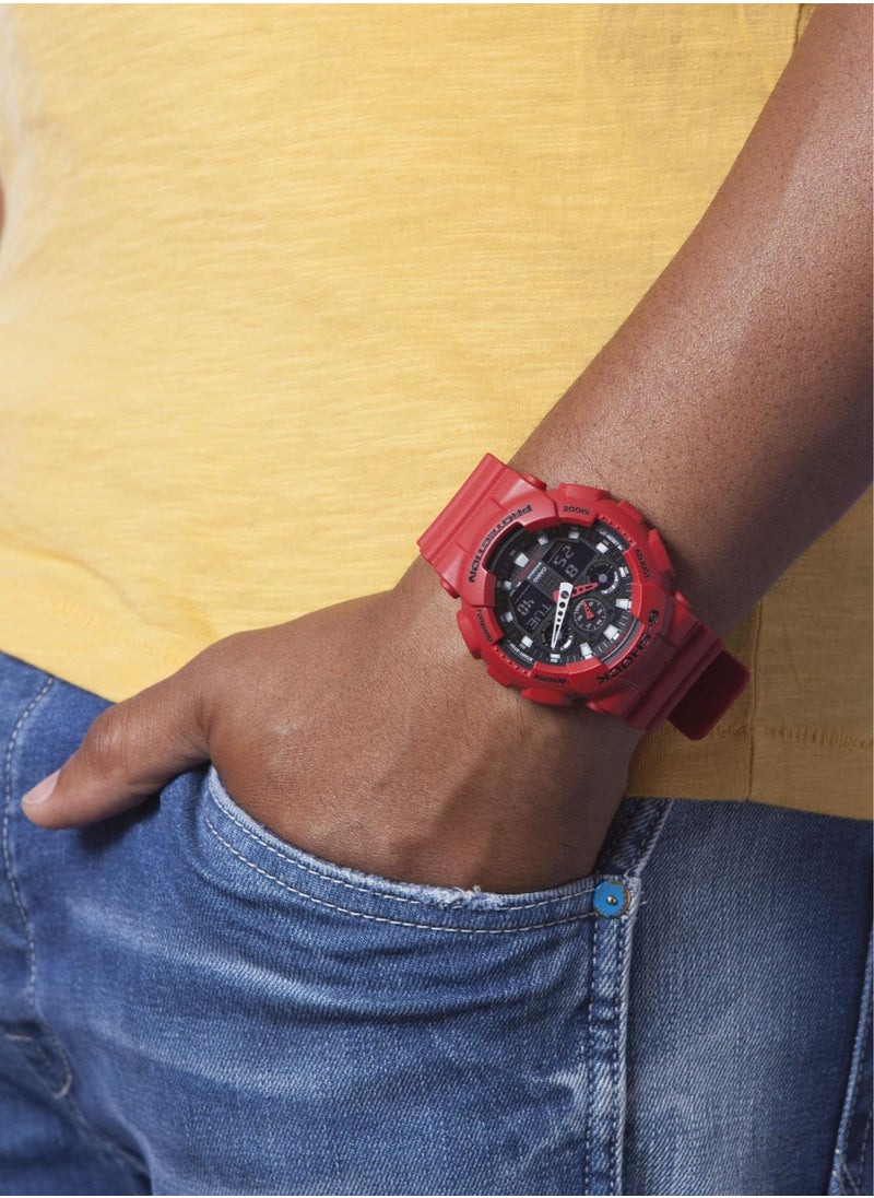 CASIO - Men's Quartz Watch with Plastic Strap GA-100B-4A - Image 1