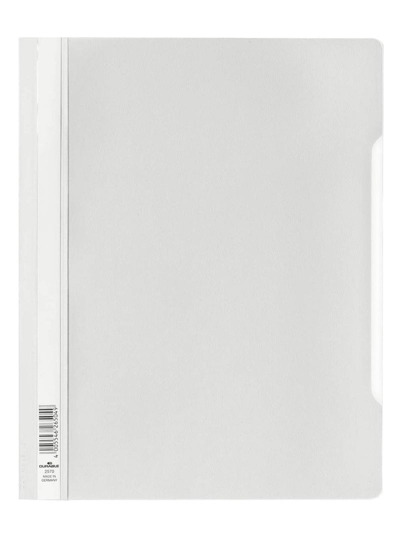Durable - 10-Piece Clear View Folder White - Image 1