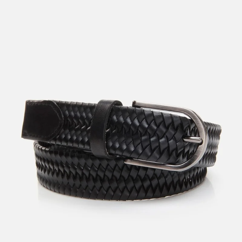 Hotiç 06KEH290520A100 Leather Black Men's Belt