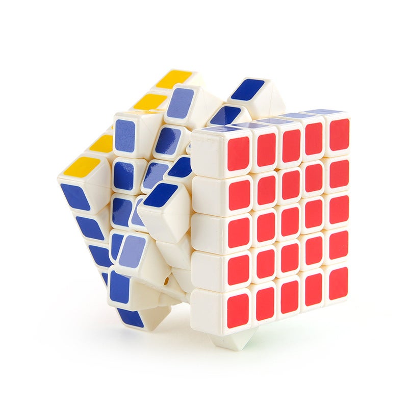 Export Puzzle Black And White Bottom Sticker Four Or Five Order Rubik'S Cube Smooth Rotating Solid Color Positive Order Rubik'S Cube Toy - Image 5