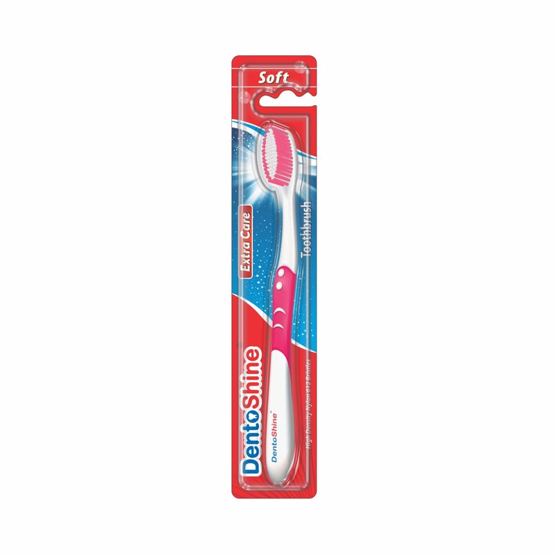 DentoShine Extra Care Soft Brush - Pink - Image 1