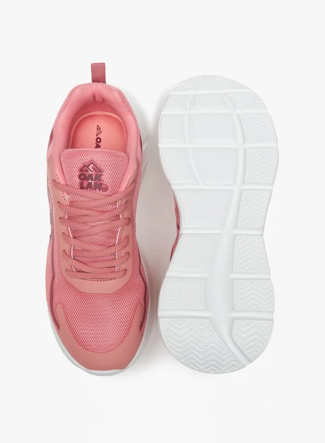 Oaklan by Shoexpress Women's Textured Lace-Up Sports Shoes