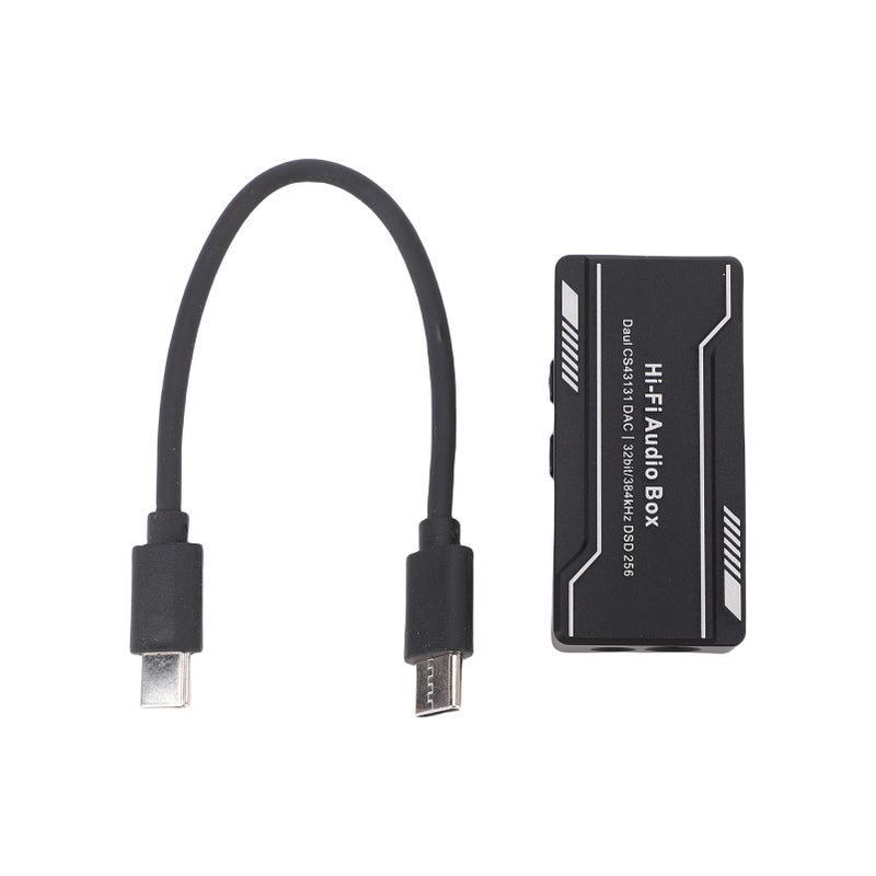 Portable Sound Decoder Amplifier High Gain Mode Balanced Output PCM 384K HiFi DAC for Smartphone Computer Tablet - Image 1