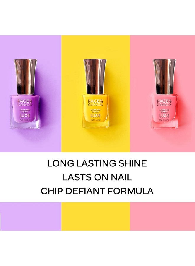فاسيسكانادا طلاء أظافر FACESCANADA Ultime Pro Splash Luxe - Rustic Love (L11)، 12 مل | لمسة نهائية لامعة | سريع الجفاف | يدوم طويلاً | لمعان شديد | مقاوم للتشقق | لمسة نهائية متساوية | نباتي | غير سام | خالٍ من الإيثانول  - Image 3