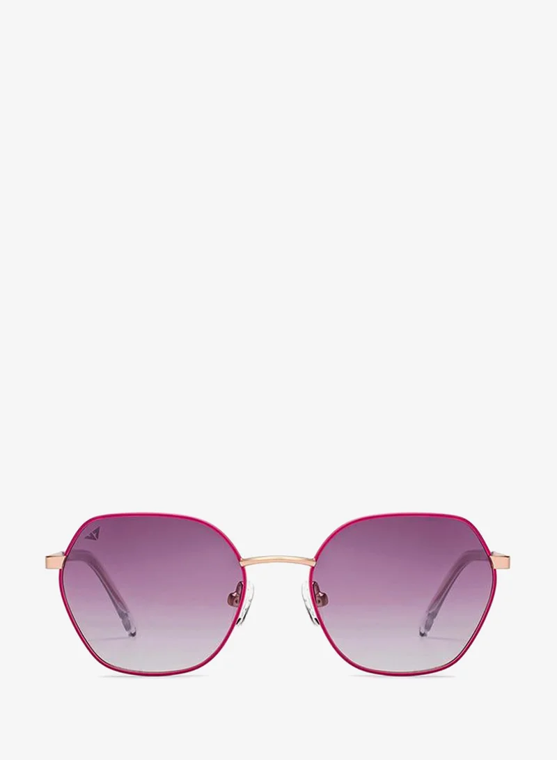 VINCENT CHASE Women's Full Rim Hexagonal Future Classics Branded Latest And Stylish Sunglasses Polarized And 100% UV Protected Women Small VC S16549