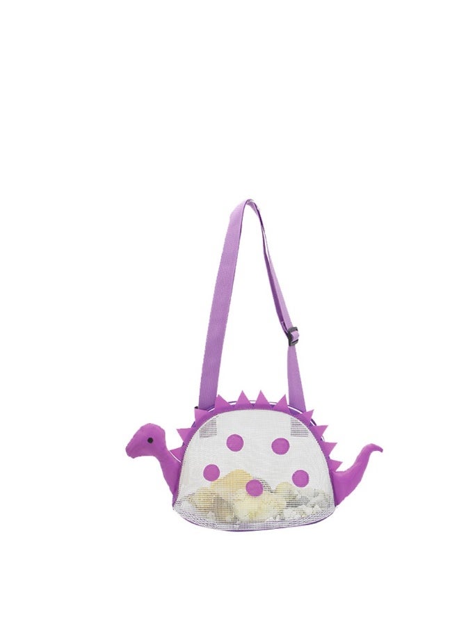 Generic 1 Pack Small Dinosaur Children'S Beach Bag Shell Water Play Sand Storage Bag(Purple) 