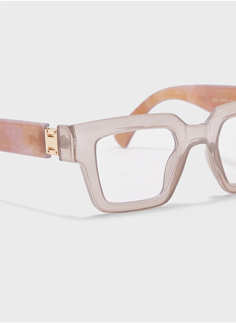 جينجر Anti Blue Laptop Optic Cat Eye Len Glasses