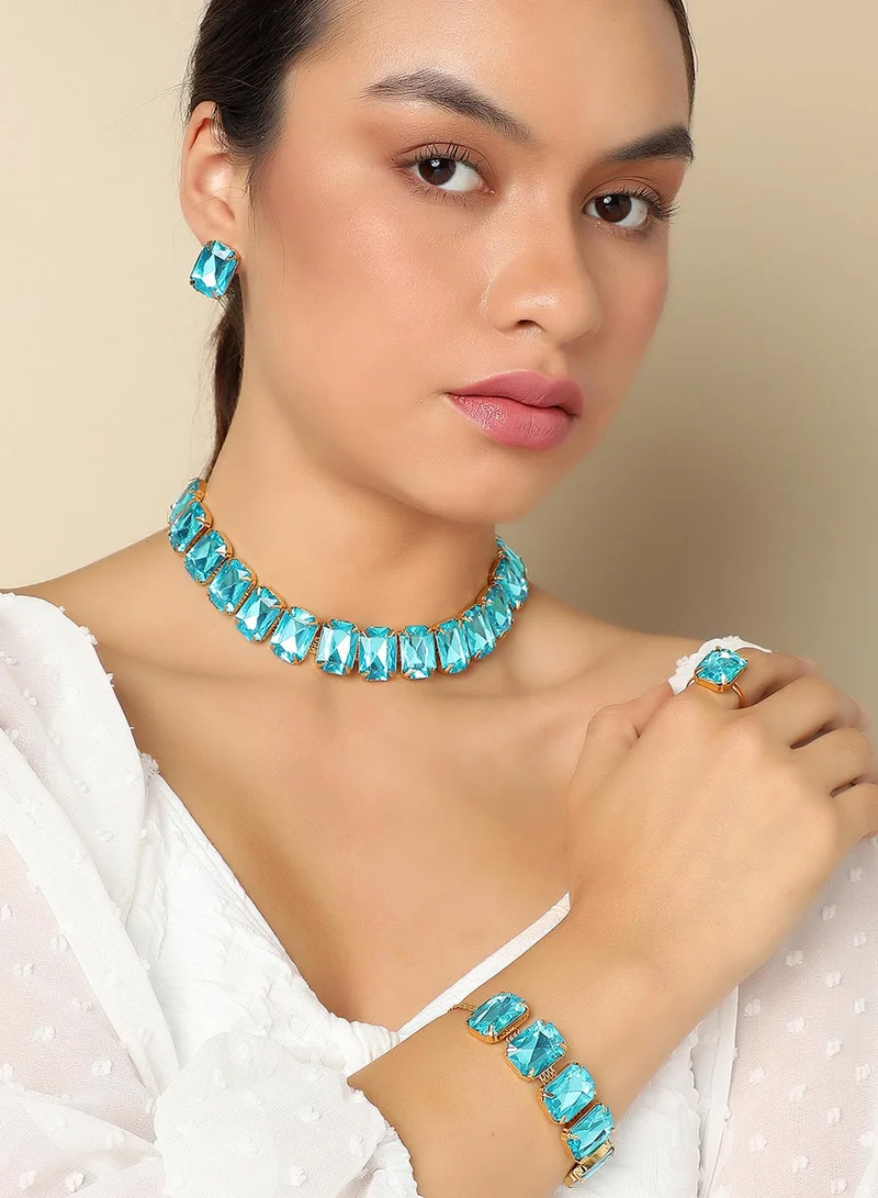 SOHI Stone Artificial Jewellery Set