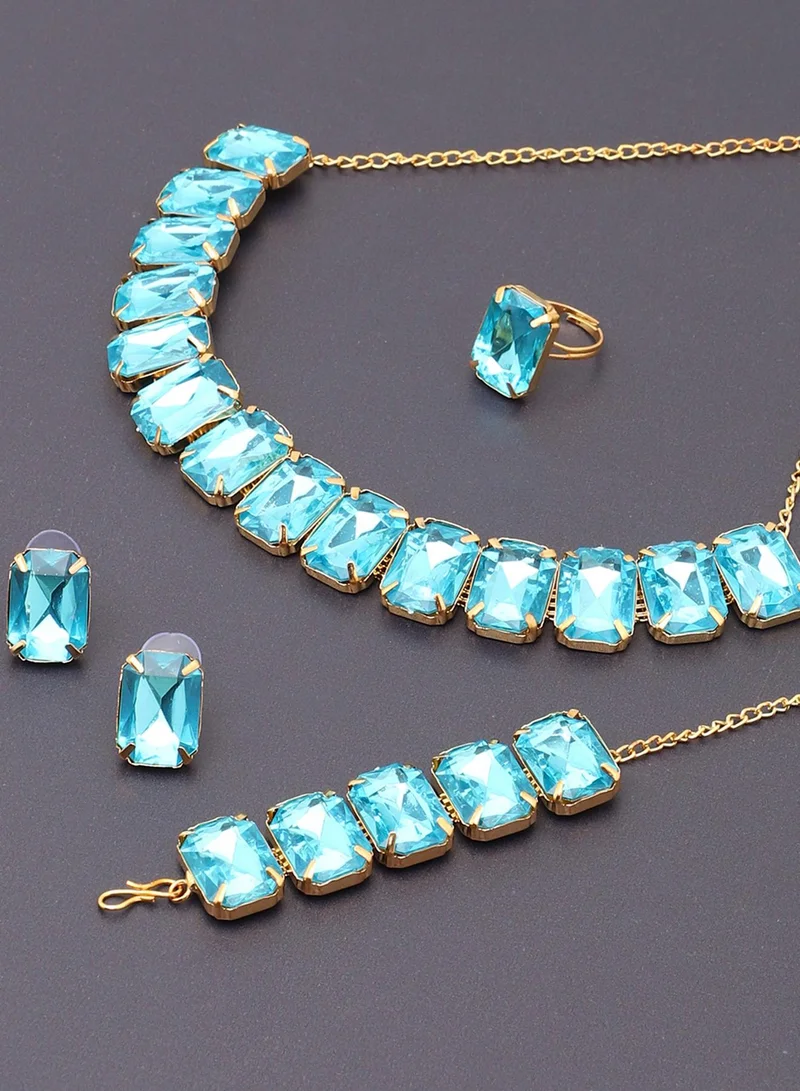 SOHI Stone Artificial Jewellery Set