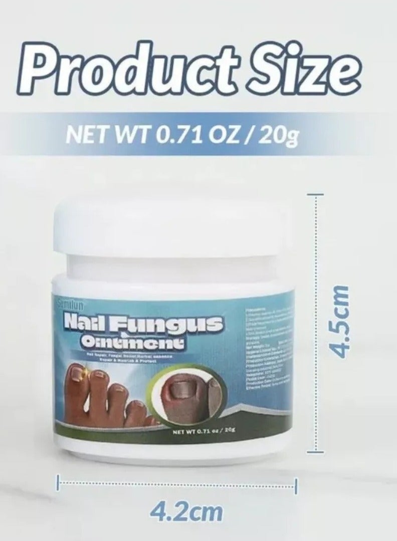 Sumifun مرهم علاج فطريات الأظافر يعزز نمو الأظافر يحسن مظهر الأظافر المتقدمة في السن عناية مغذية بالأظافر وتهدئة انزعاج الأظافر كريم إصلاح الأظافر 20 جرام - Image 5
