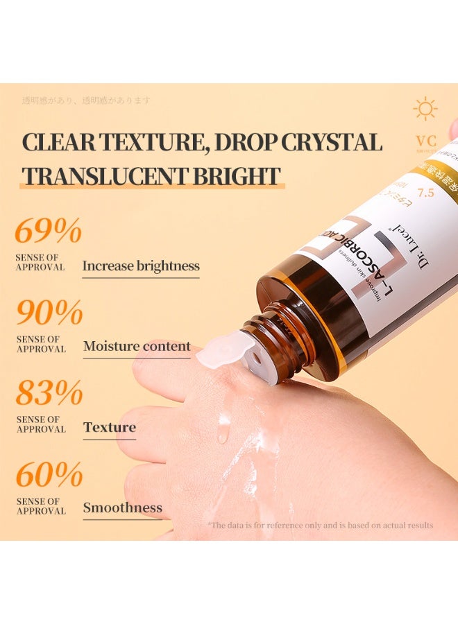 Dr. Lucel سيروم حمض الأسكوربيك L لتفتيح البشرة بتركيز 7.5% | يُثبط إنتاج الميلانين، يُحسّن بهتان البشرة، ويُفتح لونها، 105 مل - Image 4