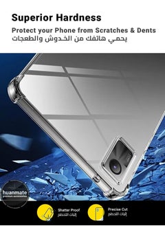 هووانميت حافظة لجهاز شاومي ريدمي باد اس اي شفافة - مقاوم للصدمات ومتين وفتحات دقيقة - حماية من الخدوش والغبار والتلطيخ - غطاء خلفي من السيليكون الشفاف لجهاز شاومي ريدمي باد اس اي  - Image 4