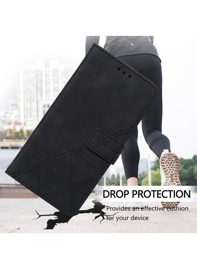 erorex Case For Samsung Galaxy A06 5G Crossbody 3D Embossed Flip Leather Phone Case - Image 5