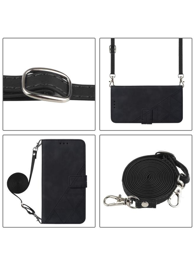 erorex Case For Samsung Galaxy A06 5G Crossbody 3D Embossed Flip Leather Phone Case - Image 3