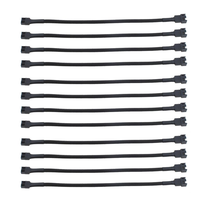 Maxmoral 12pcs 106 inch 4Pin PWM Fan Splitter Cable PC Fan Extension Cable CA PWM Fan Extension Cable for Computer ATX Case Cooling Fan Cable - Image 2