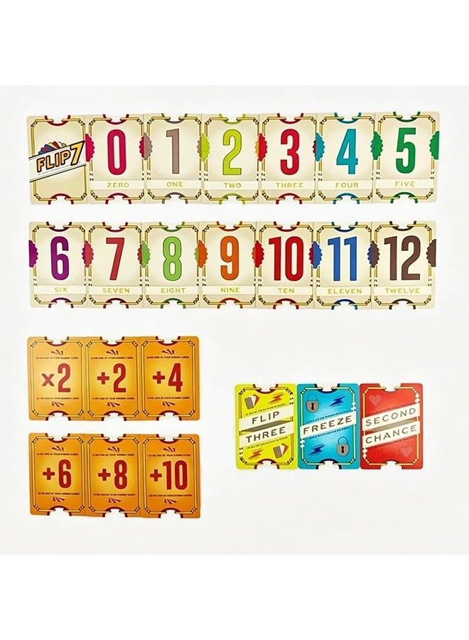 Flip 7  Card Game, Fast Paced for Perfect Combination of Pressing Your Luck and Strategy, Addictive Tabletop Game, Easy to Learn and Teach, Suitable for 3 Players and Up, Game Nights - Image 5