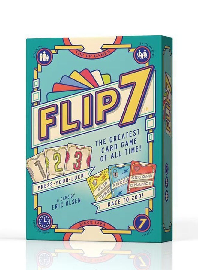Flip 7  Card Game, Fast Paced for Perfect Combination of Pressing Your Luck and Strategy, Addictive Tabletop Game, Easy to Learn and Teach, Suitable for 3 Players and Up, Game Nights - Image 1