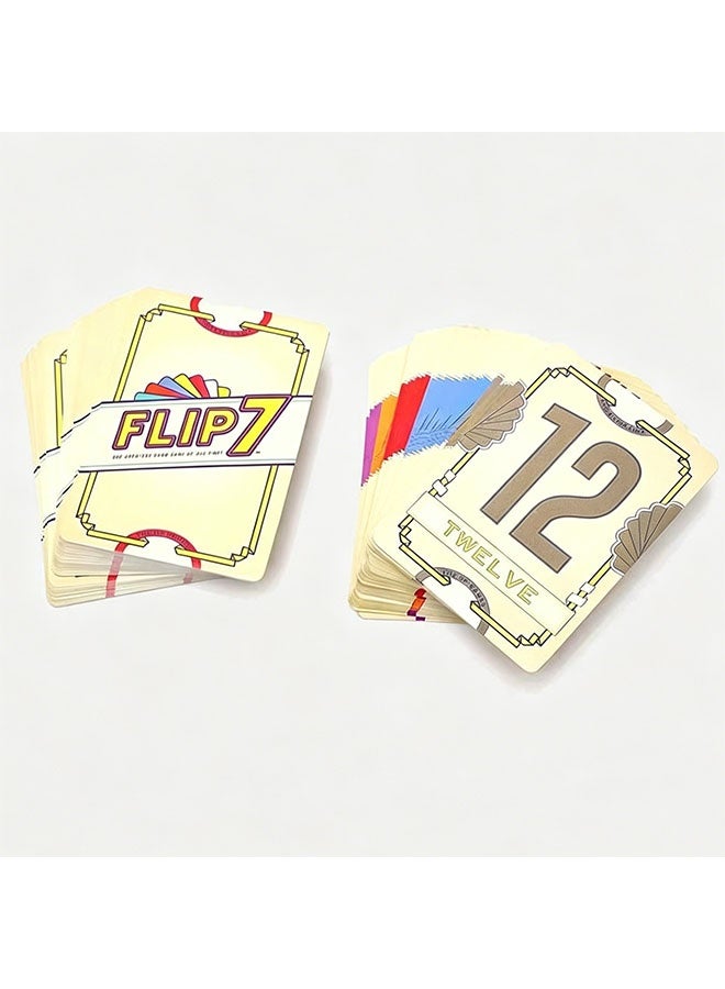 Flip 7  Card Game, Fast Paced for Perfect Combination of Pressing Your Luck and Strategy, Addictive Tabletop Game, Easy to Learn and Teach, Suitable for 3 Players and Up, Game Nights - Image 3